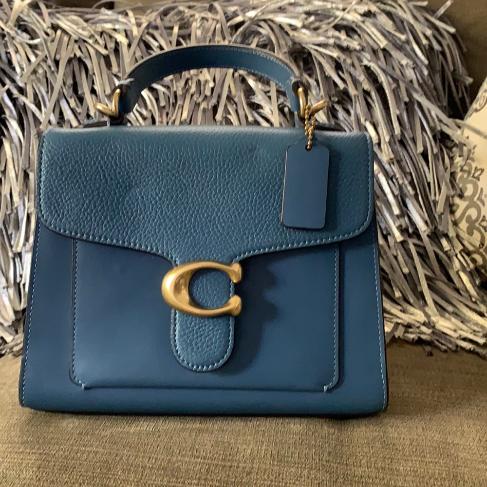 Coach blue handbag